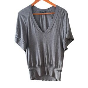Banana Republic 1/2 Sleeve Poncho Gray Short Sleeve Women's Size Medium